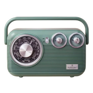 Retro Portable AM/FM Bluetooth Radio Green - Hearth & Hand with Magnolia NEW